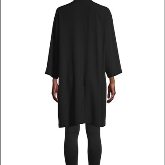 Eileen Fisher Loden Green M EUC washable Silk Cardigan - Picture 3 of 9